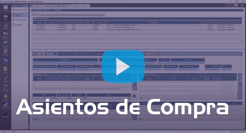 OnyxFinancials - Asientos de Compra