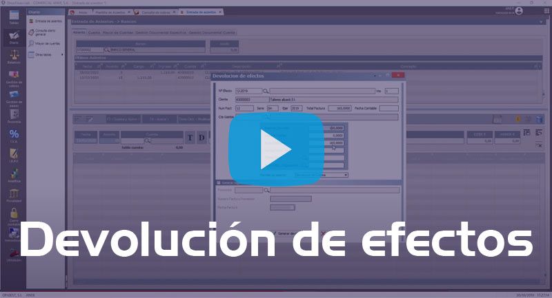 OnyxFinancials - Devolución de efectos